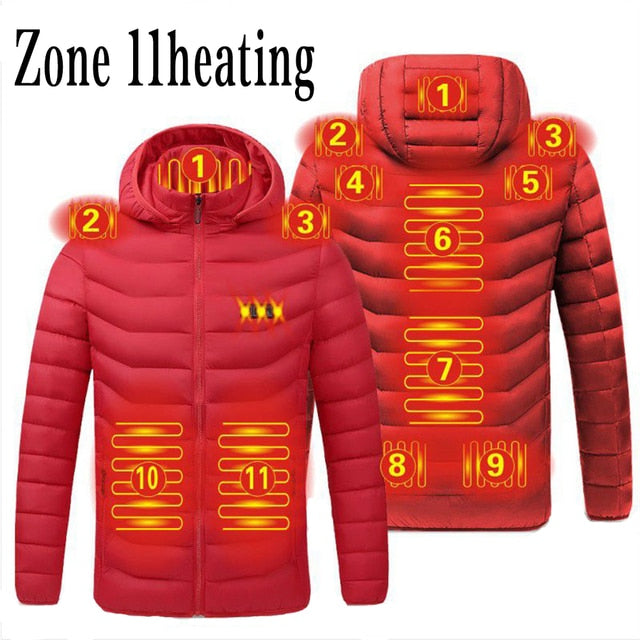 Jackets Winter Men & Women USB Heating