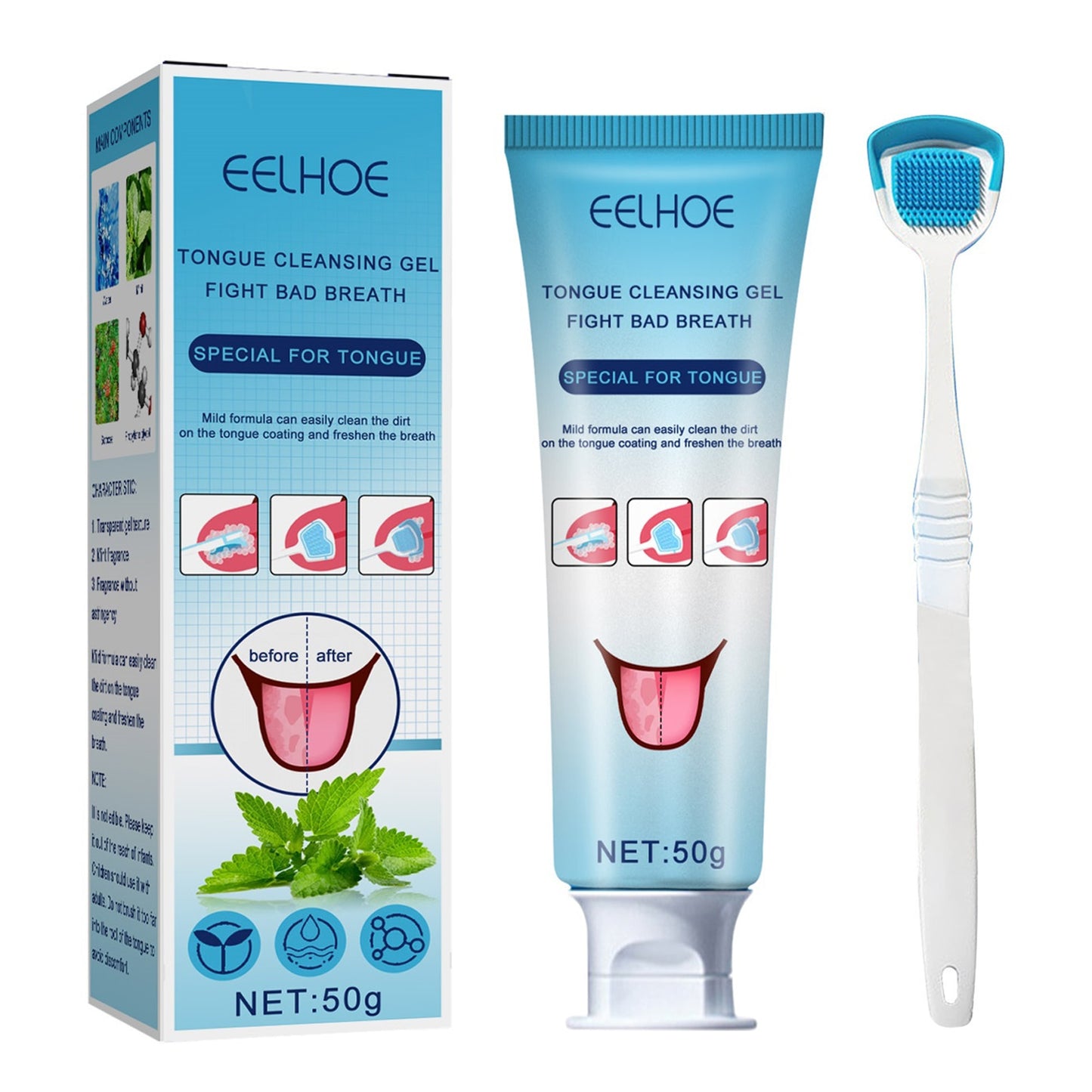 Tongue Cleaning Gel with Brush