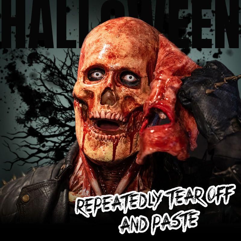 HALLOWEEN ALL FACE SKULL DOUBLE LAYER