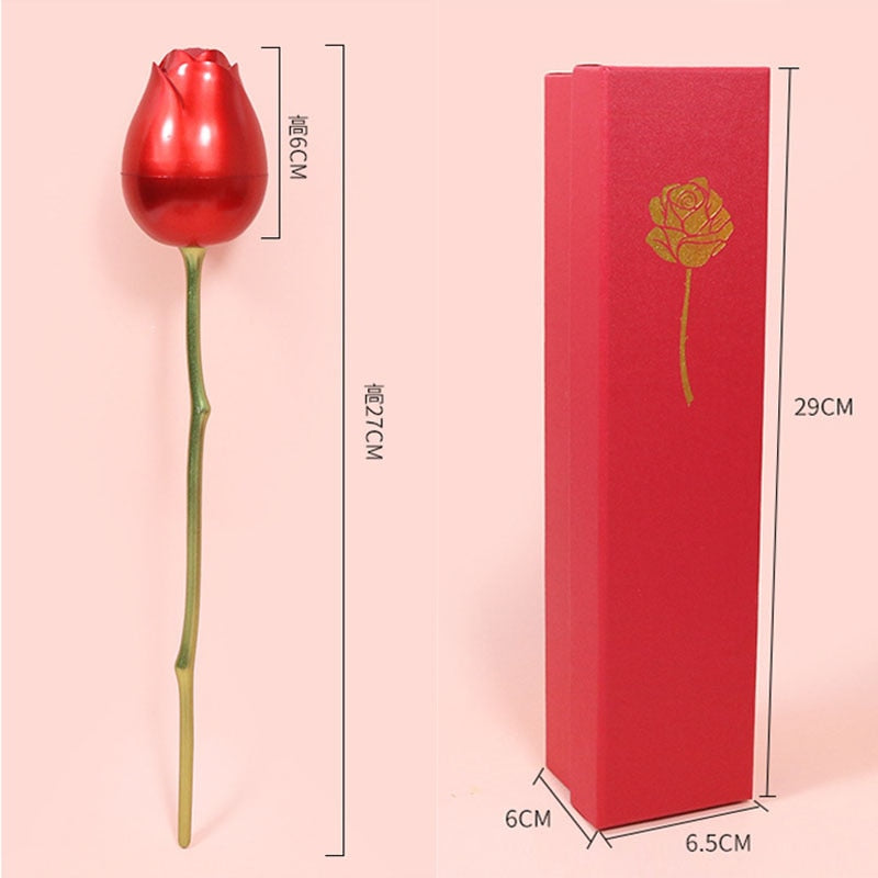 ROSE SPACE Gift Box Artificial Flower Rose Flower for Girlfriend Birthday Wedding Party Valentine&#39;s Day Christmas New Year Gift