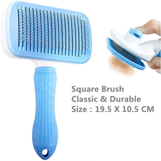 Brosse à cheveux pour chien de compagnie peigne pour chat toilettage et soin brosse pour chat peigne en acier inoxydable pour chiens à poils longs nettoyage animaux de compagnie chiens accessoires