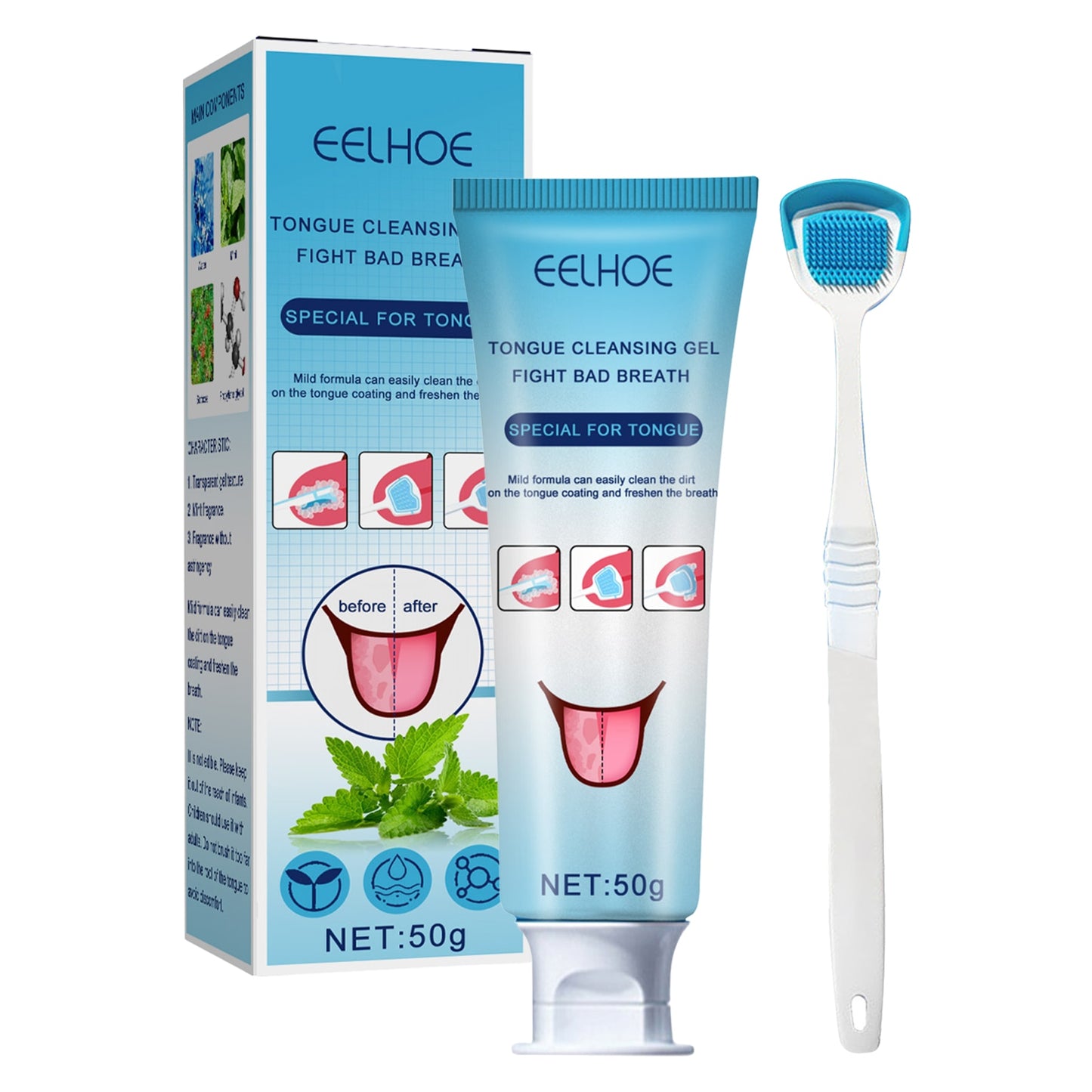 Tongue Cleaning Gel with Brush