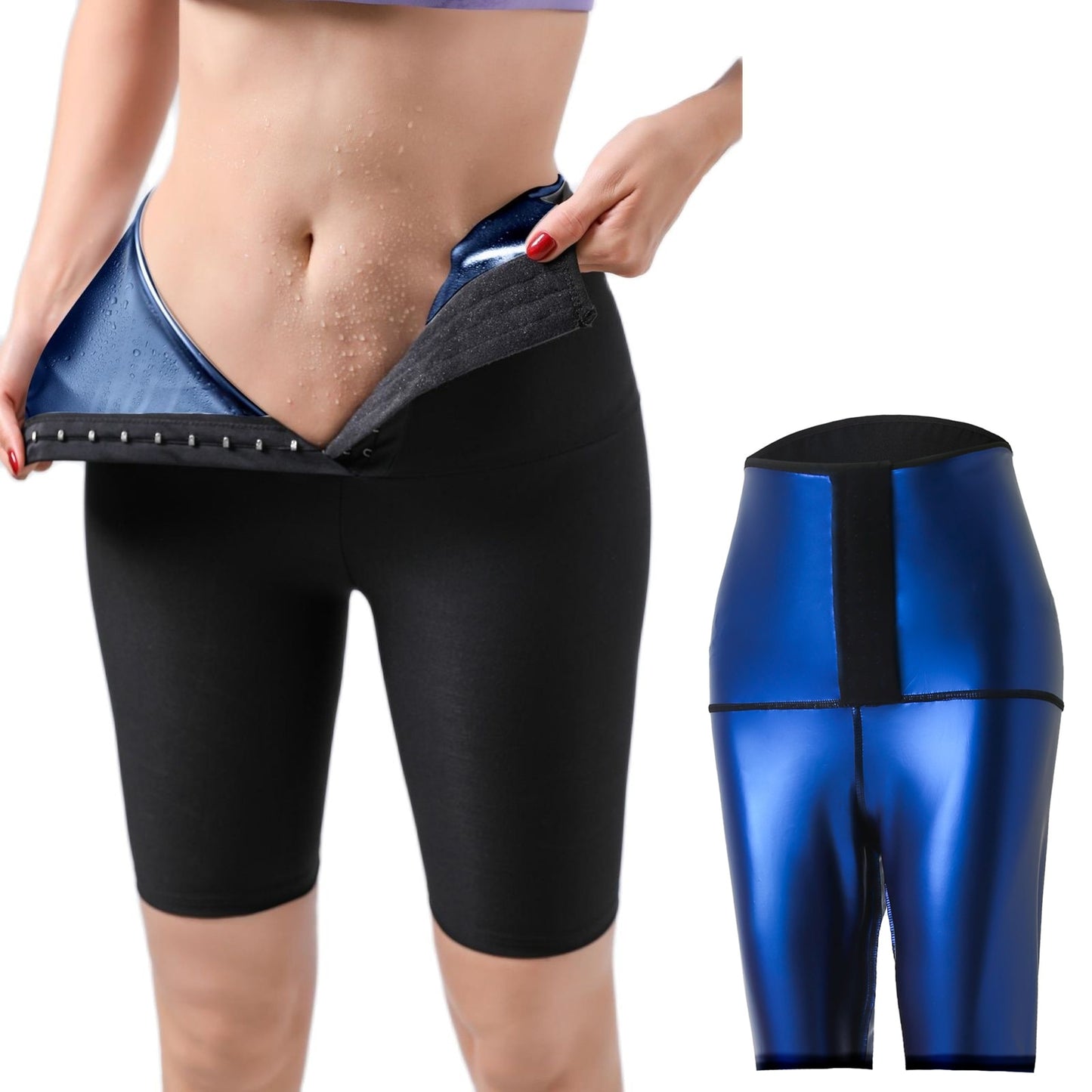 Sauna Leggings for Women Sweat Pants High Waist Compression Slimming Hot Thermo Workout Training Capris Body Shaper