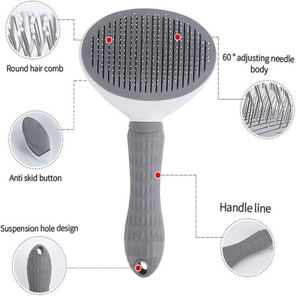 Brosse à cheveux pour chien de compagnie peigne pour chat toilettage et soin brosse pour chat peigne en acier inoxydable pour chiens à poils longs nettoyage animaux de compagnie chiens accessoires