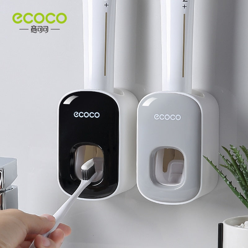 ECOCO Automatic Toothpaste Dispenser Wall Mount Bathroom