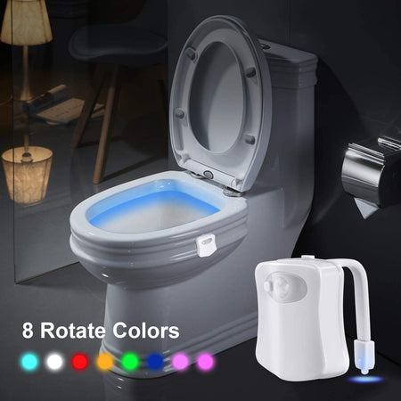 Intelligentes PIR-Bewegungssensor-Toilettensitz-Nachtlicht in 8 Farben